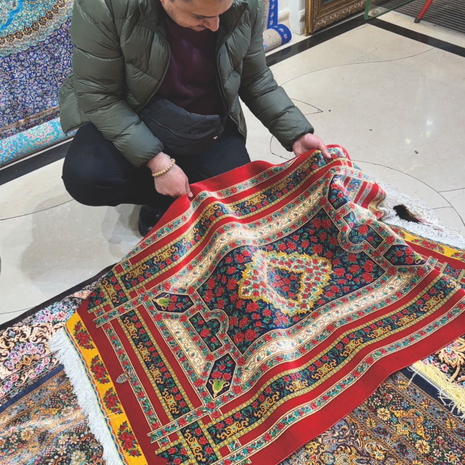 絨毯の買い付け