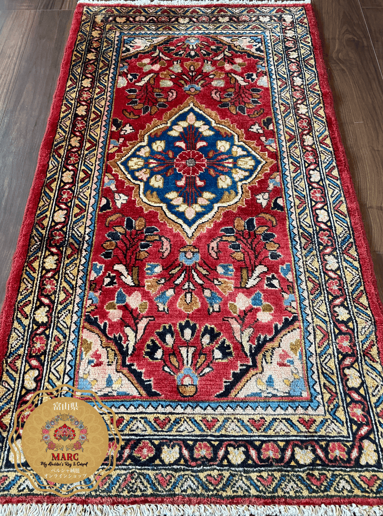 ヴィンテージ ルードバー産 ペルシャ絨毯 93×59cm
