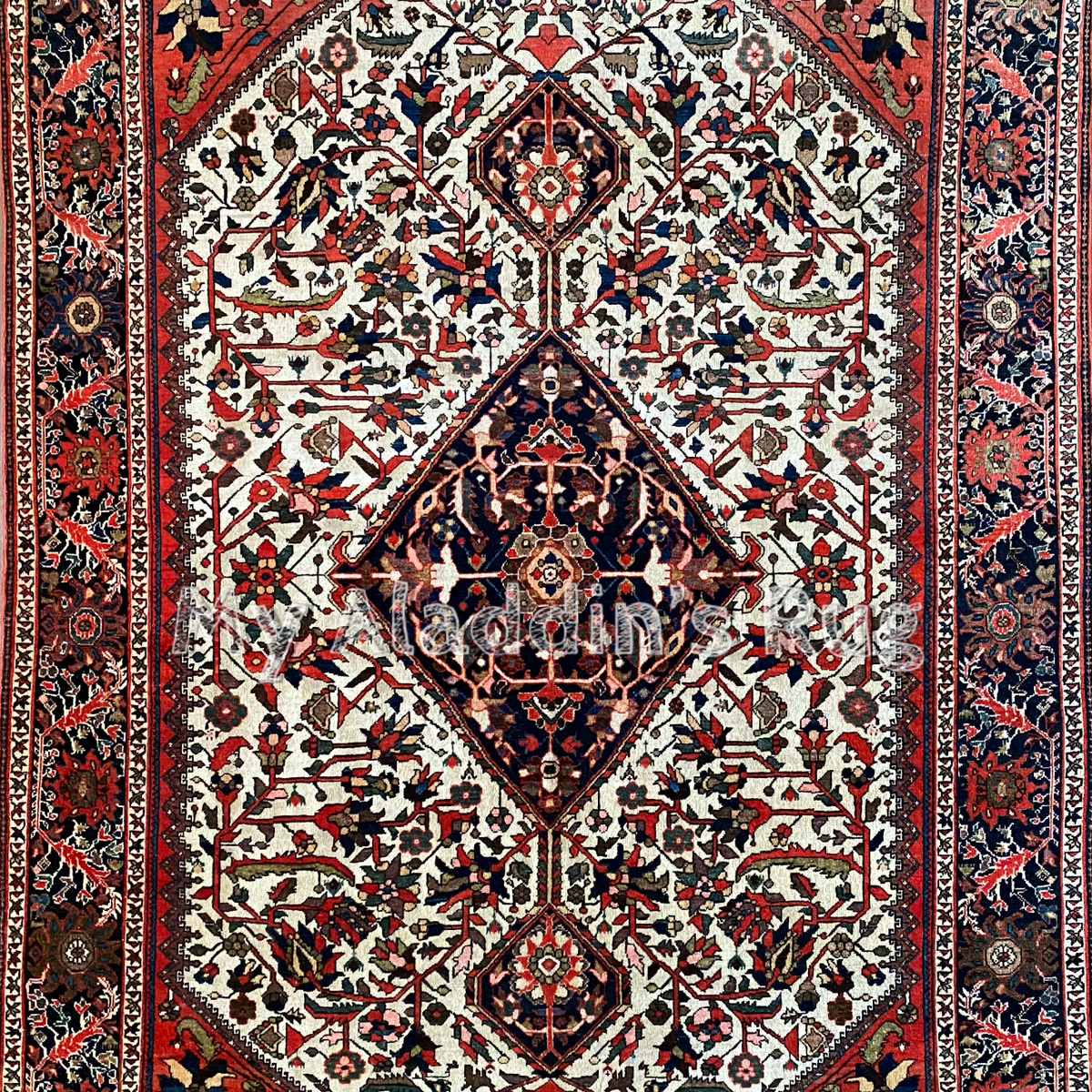 アンティーク ペルシャ絨毯 ファラハン・サルーク 195×130cm– MARC My 