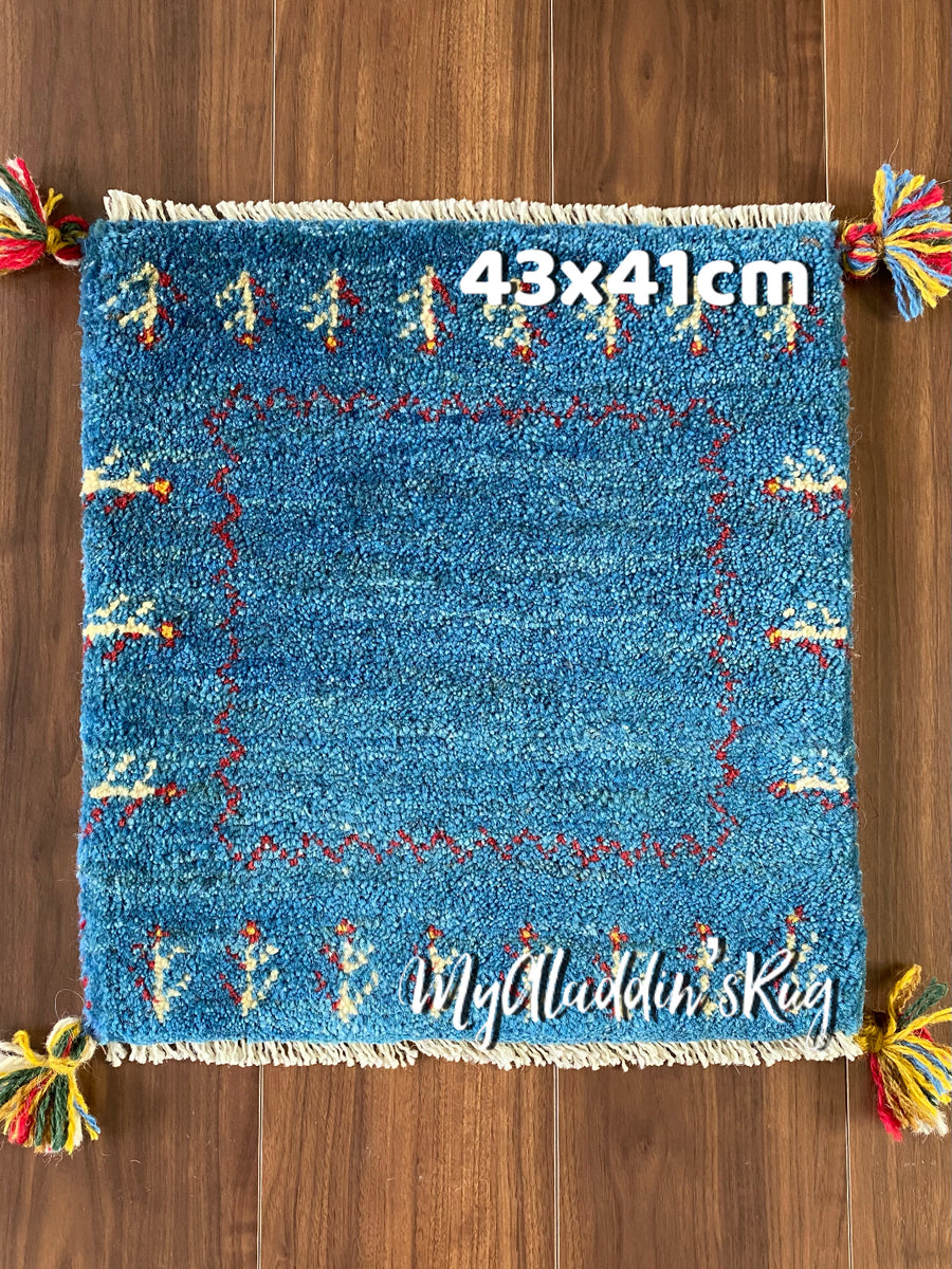 ペルシャ ギャッベ カシュガイ ミニマット 43×41cm QSGM191