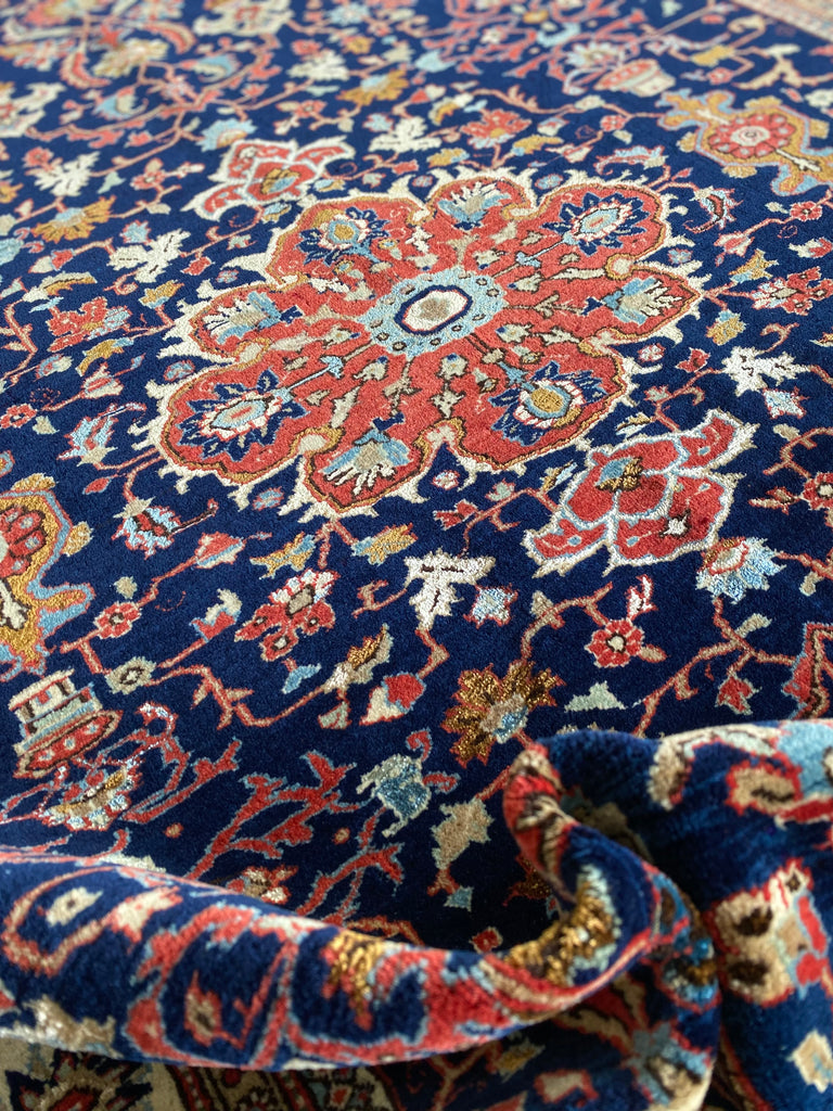 クム産 ペルシャ絨毯  コルクウール 200×139cm
